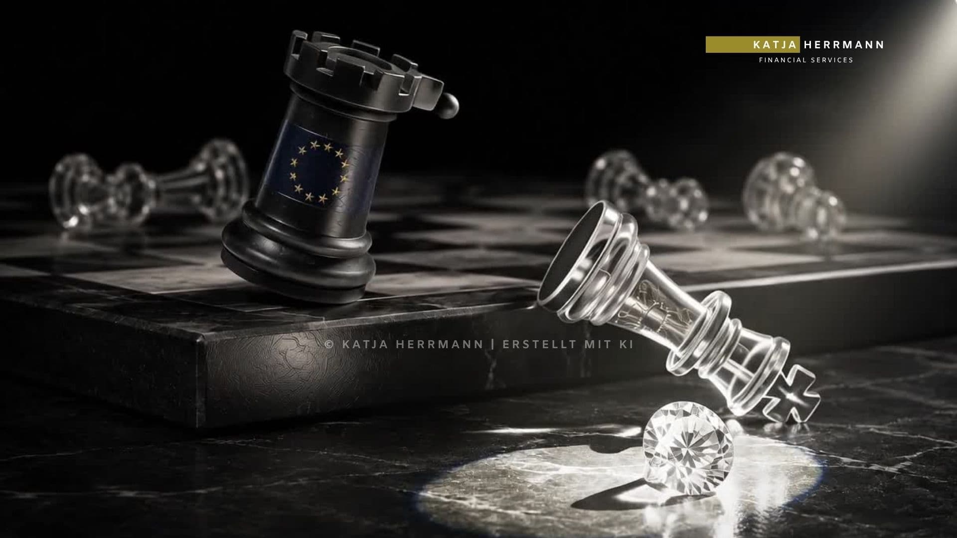 © Katja Herrmann Schachbrett EU Auslandskonten erstellt mit KI